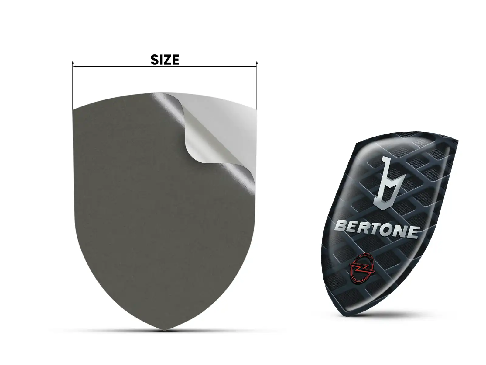 Bertone Pegatinas Logo Vinilo Resistentes Universal Alta Calidad